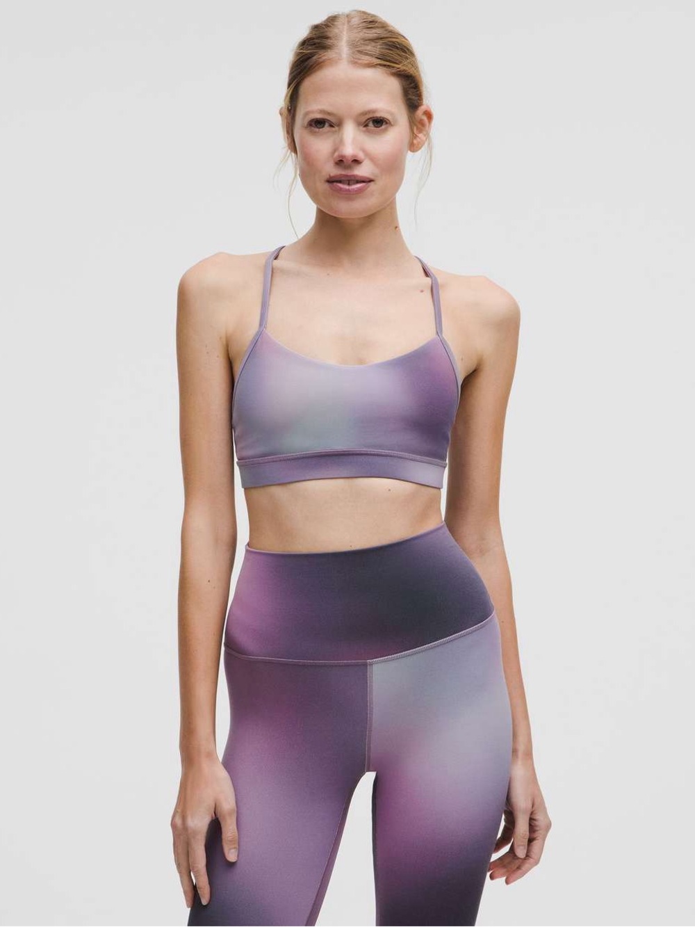 Lululemon Flow Y Bra Nulu - Light Support in Aurora Haze Multi
